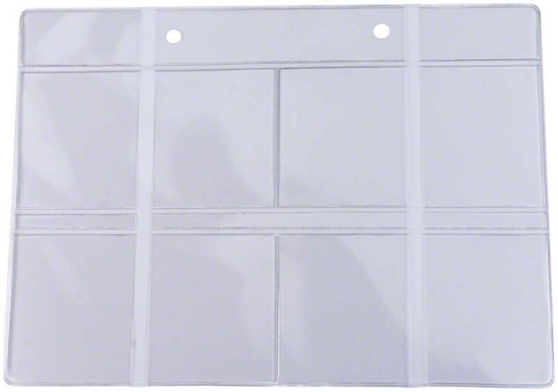 Transparente Dentalfilmtasche für Röntgenfilme im DIN A5 Querformat.