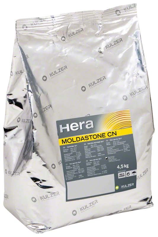 Silberne Verpackung von Moldastone® CN Gips, 4,5 kg, von Kulzer.