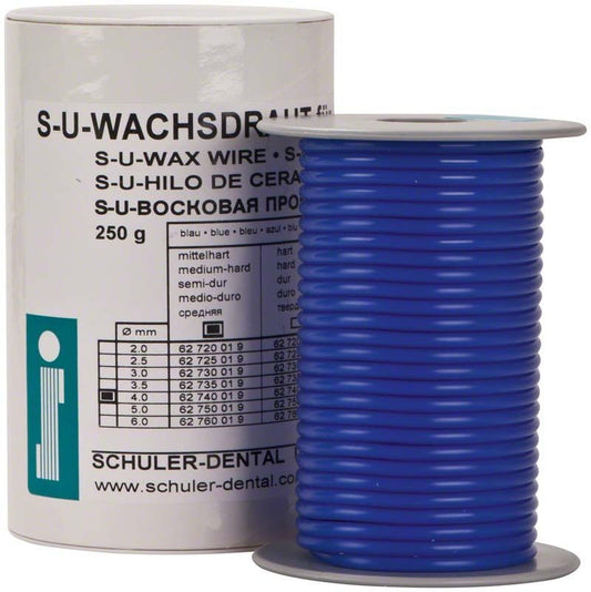 Image of S-U-Wachsdraht blau mittelhart Ø 4,0mm