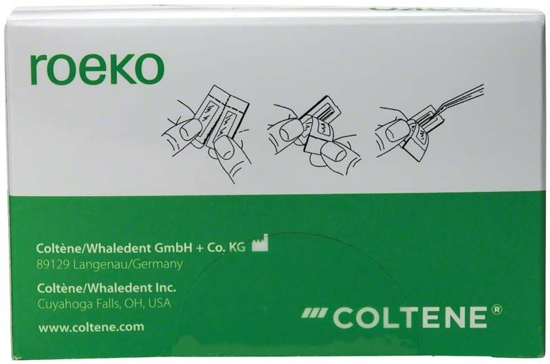 ROEKO Papierspitzen Top color Cellpack Gr. 025 in rot, Verpackungsansicht.