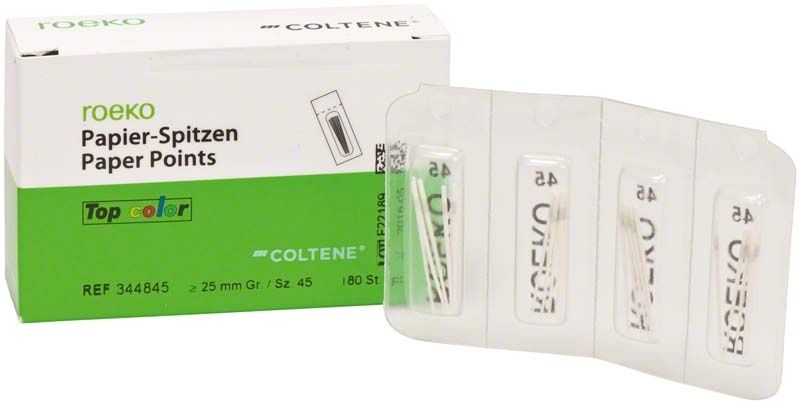 ROEKO Papierspitzen Top color Cellpack Gr. 045 in weißer Verpackung.