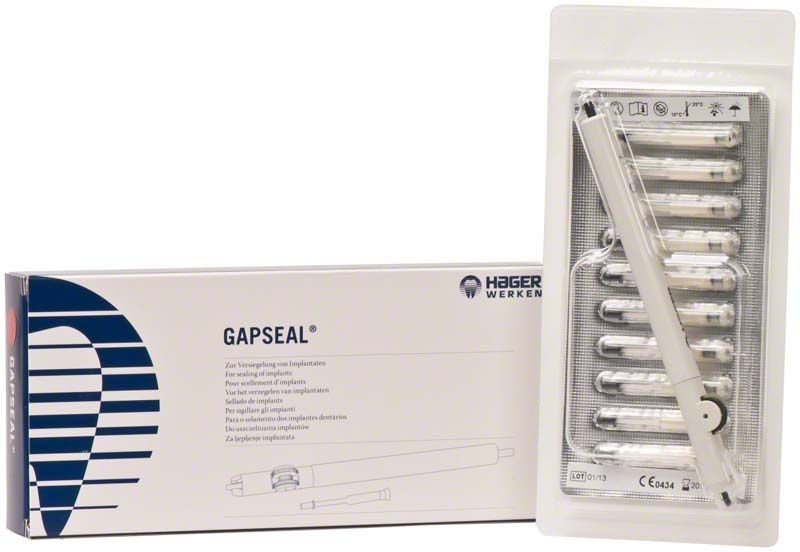 GapSeal Set mit Verpackung und Blisterpackung medizinischer Komponenten.