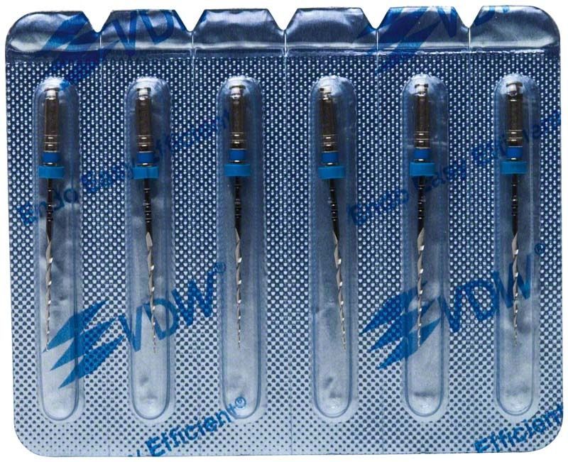 Mtwo® NiTi-Instrumente in Blisterverpackung mit VDW-Logo.