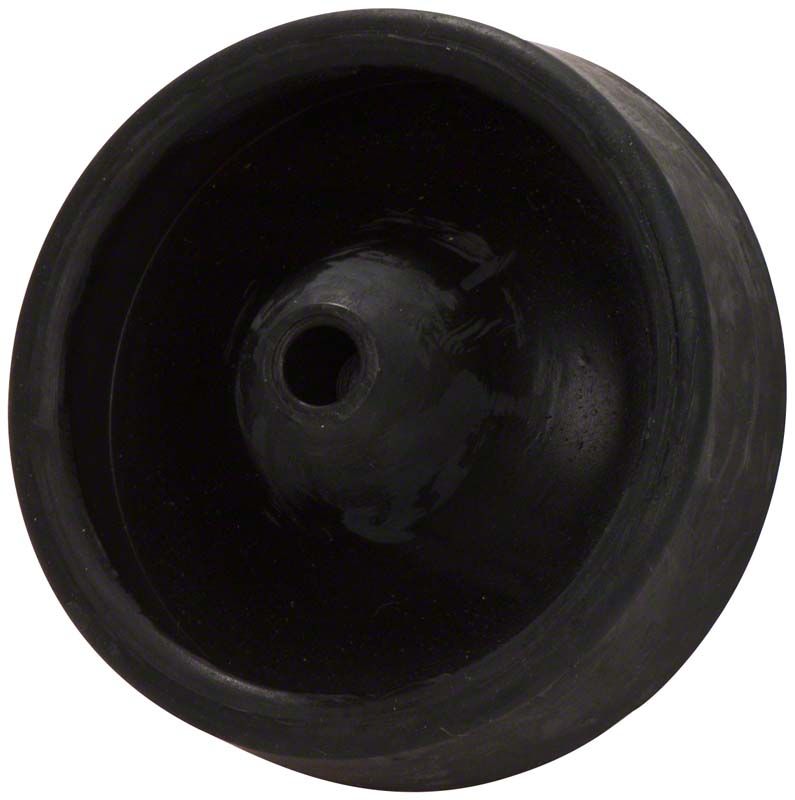 Gussmuldenformer Gr. 3 in schwarzer Farbe mit zentraler Öffnung.