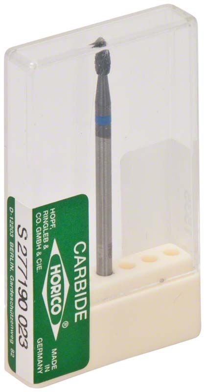 Hartmetallfräser schwarz beschichtet S277 190 023 in transparenter Verpackung.