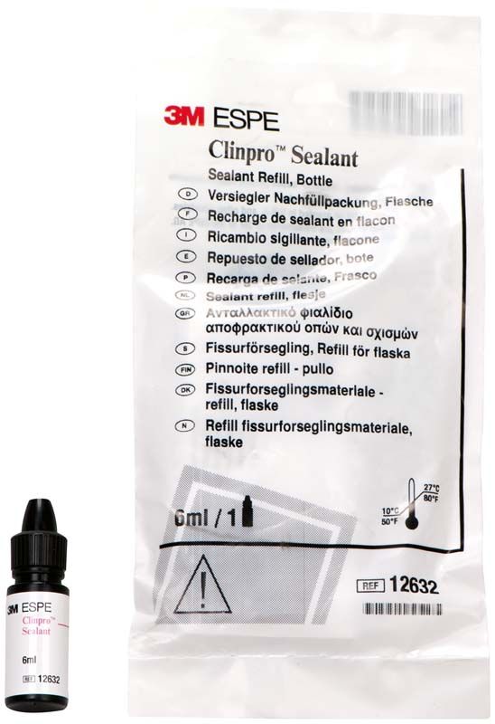 3M ESPE Clinpro™ Sealant Flasche Refill mit Verpackung und Gebrauchsanweisung.