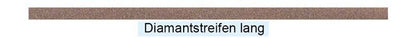 Diamantstreifen 10 St. 356, 6mm Breite, 0,1mm Stärke, Nahaufnahme.