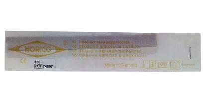 Diamantstreifen-Verpackung mit Produktdetails und Herstellerinformationen.