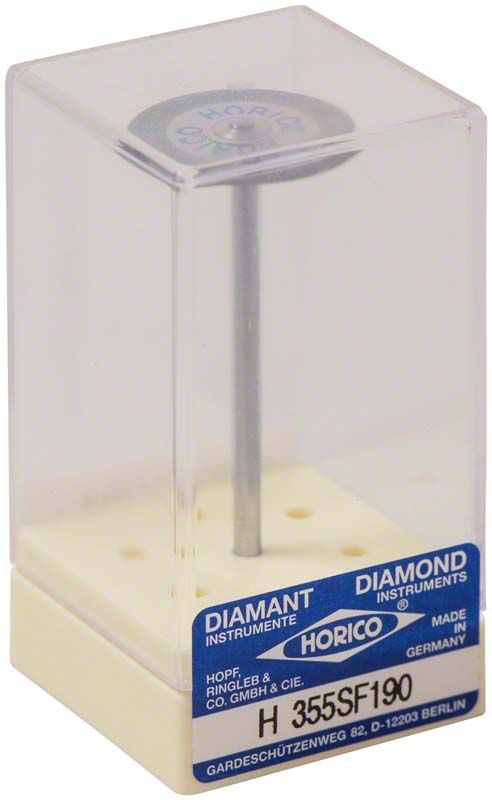 SUPERDIAFLEX® Diamantscheibe H 355SF 190 in transparenter Verpackung.