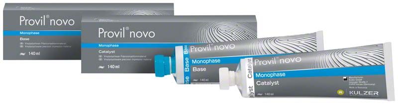 Provil novo Monophase Abformmaterial, Basis- und Katalysatortuben, 2 x 140 ml.