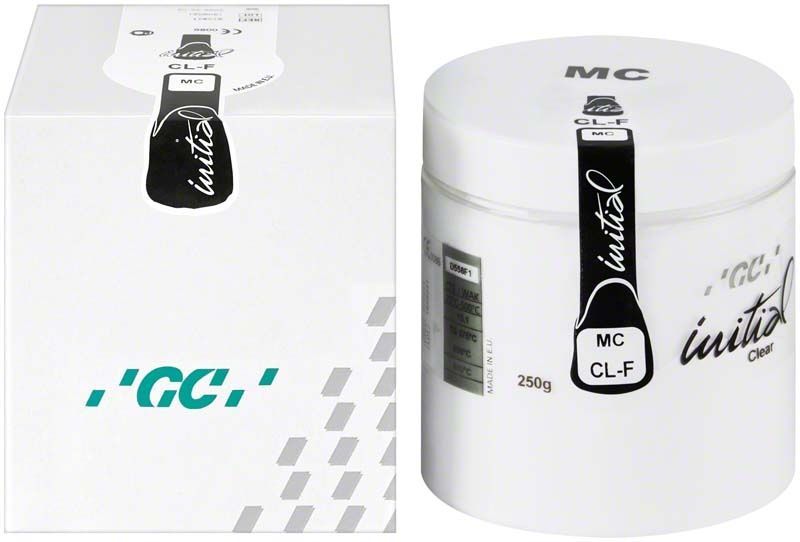 GC Initial MC Clear Fluorescence 250g Keramikdose mit Verpackung