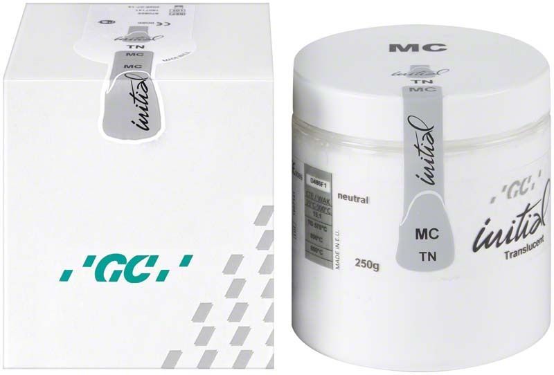 GC Initial MC Translucent 250g Dose und Verpackung mit Produktbeschriftung
