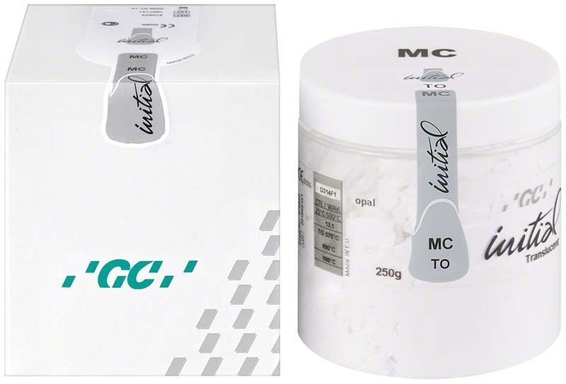 GC Initial MC Translucent 250g Dose und Verpackung mit Aufschrift TO