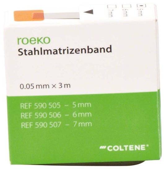 Image of ROEKO Stahl Matrizenband regular 0,05mm 5mm 3m