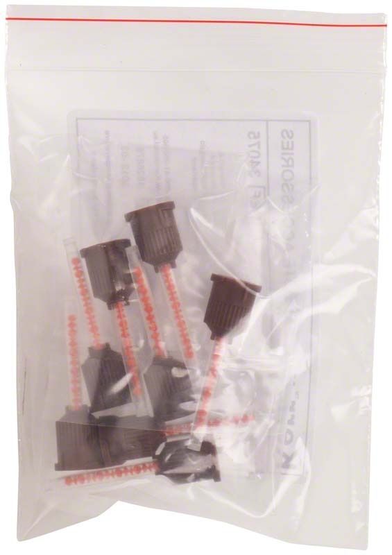 Maxcem Elite Intraoralspitzen im transparenten Beutel mit Automix-Spitzen.