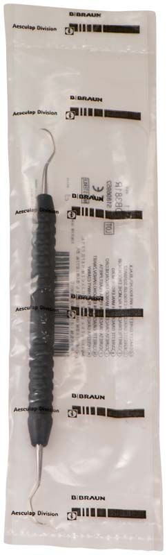Gracey-Kürette Figur 3/4 in schwarzer Farbe, steril verpackt.