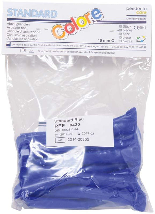 Image of Absaugkanülen standard colore blau 10 Stück
