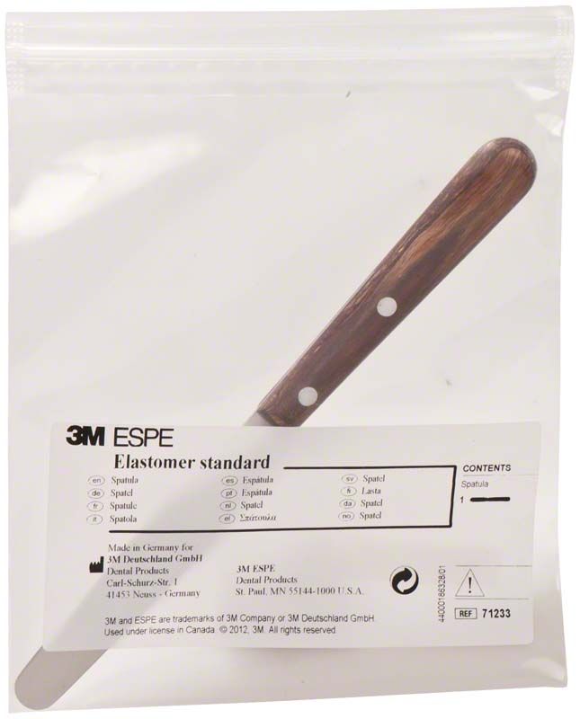 3M™ Elastomerspatel standard in transparenter Verpackung.