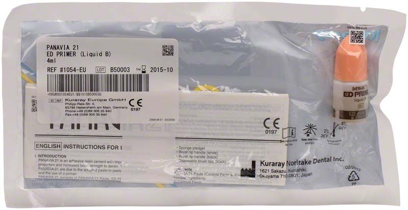 PANAVIA 21 ED PRIMER B in Originalverpackung mit Etikett und Fläschchen.