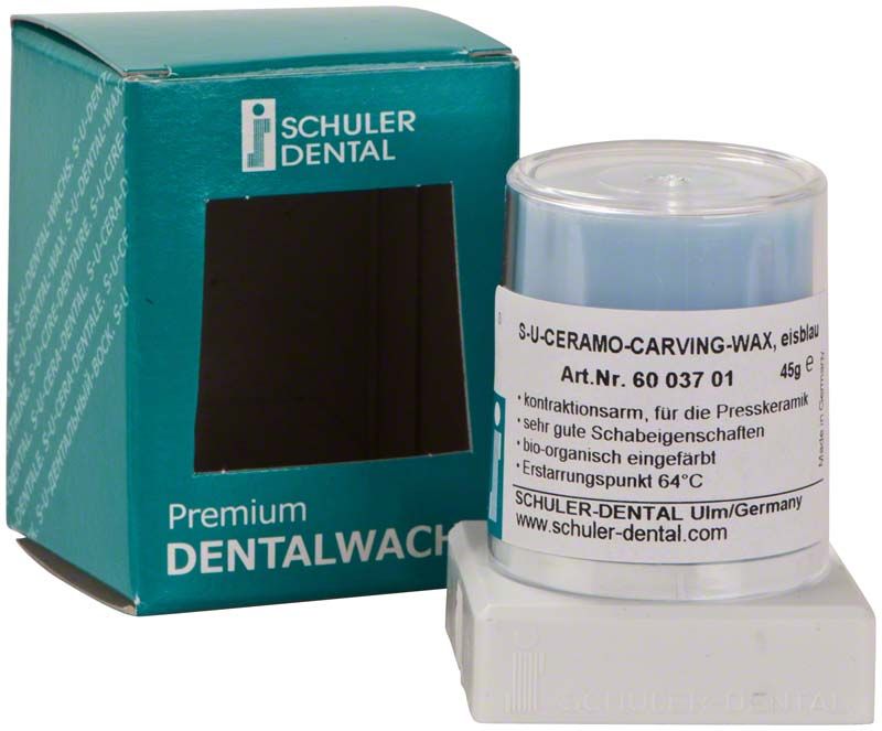 S-U-Ceramo Carving Wax 45 g in Verpackung mit Produktdetails.
