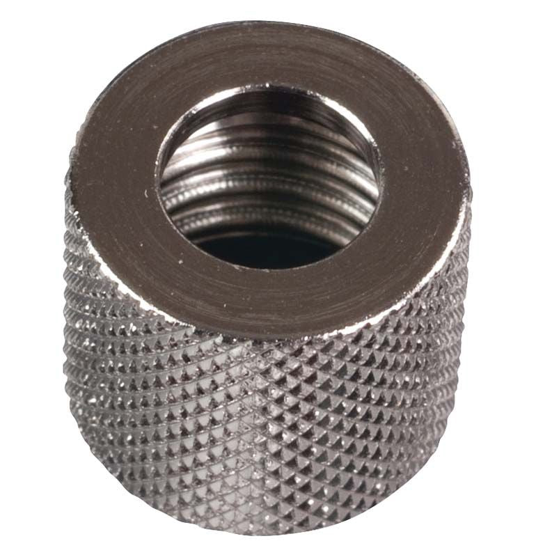 Elastomer Rändelmutter für präzise Dentalabformungen, Nahaufnahme der Oberflächenstruktur.