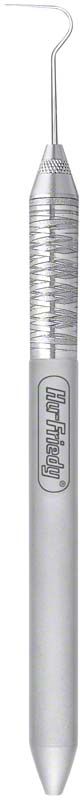 Einendige Sonden Griff 6 mit Figur-8-Spitze aus Metall.