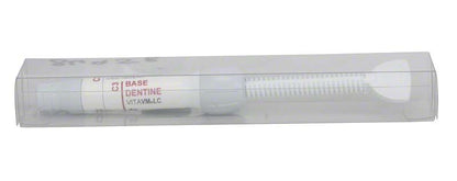 Lichthärtendes Verblendkomposit VITAVM®LC BASE DENTINE C3 in transparenter Verpackung.