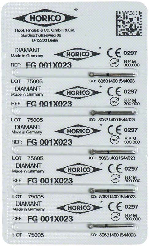 Verpackung von Diamant FG 001X 023, hergestellt in Deutschland.