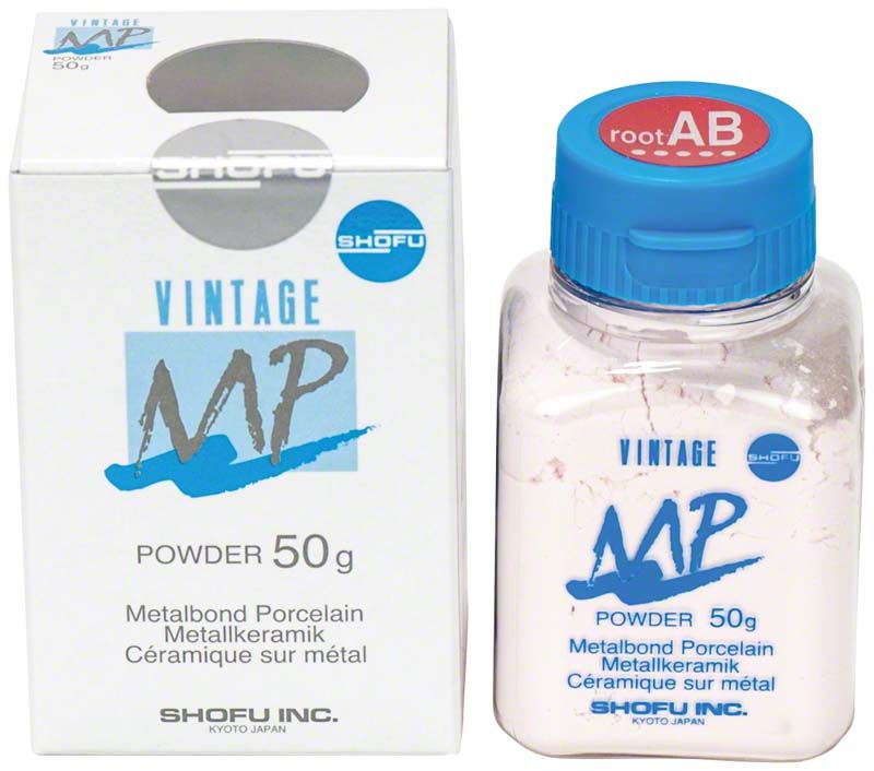 Vintage MP Dentin 50g Pulver in Flasche mit Verpackung.