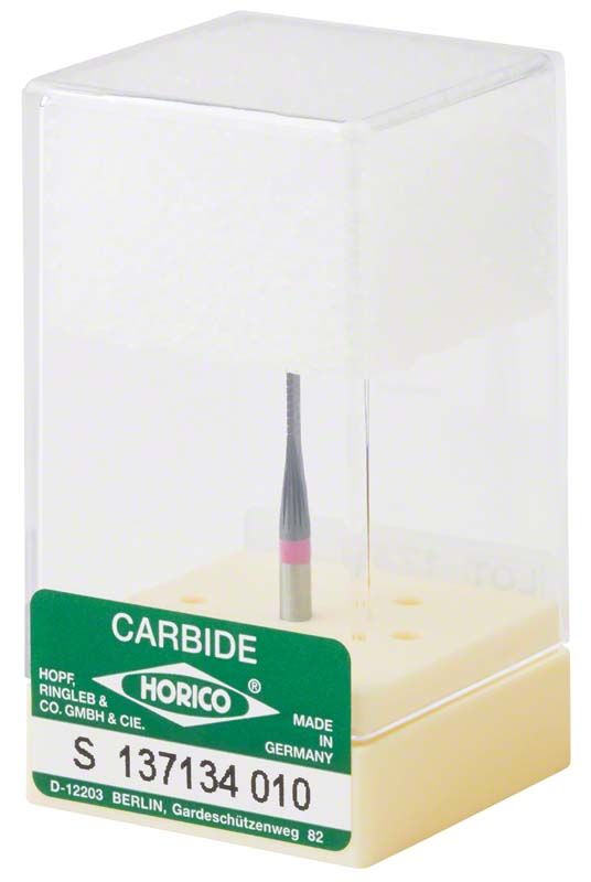 Hartmetallfräser schwarz beschichtet S137 134 010 in transparenter Verpackung.