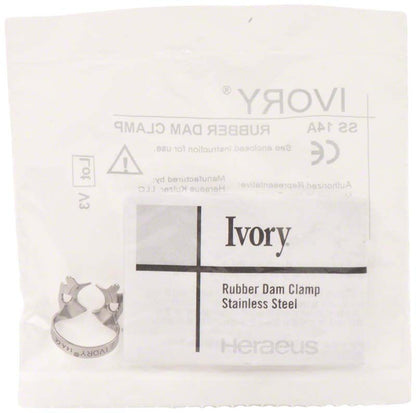 Ivory Kofferdamklammer Figur 14A für OK/UK Molaren in Verpackung.
