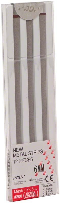 New Metal Strips Nr. 200, 6mm breite metallische Finierstreifen in Verpackung.