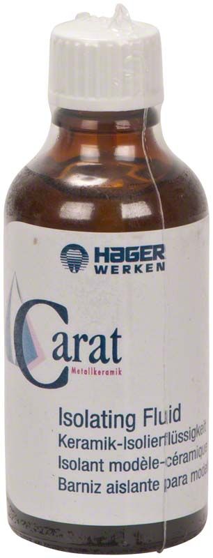 Carat® Keramik-Isolierflüssigkeit 50ml Flasche mit Etikett.