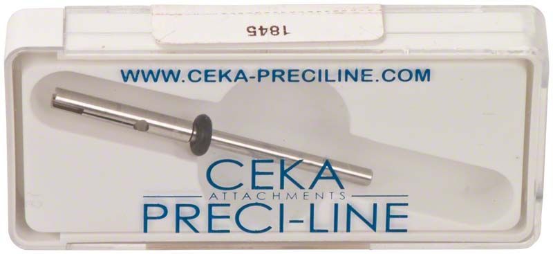 Parallelhalter aus Metall in transparenter Verpackung mit CEKA-Preci-Line-Logo.