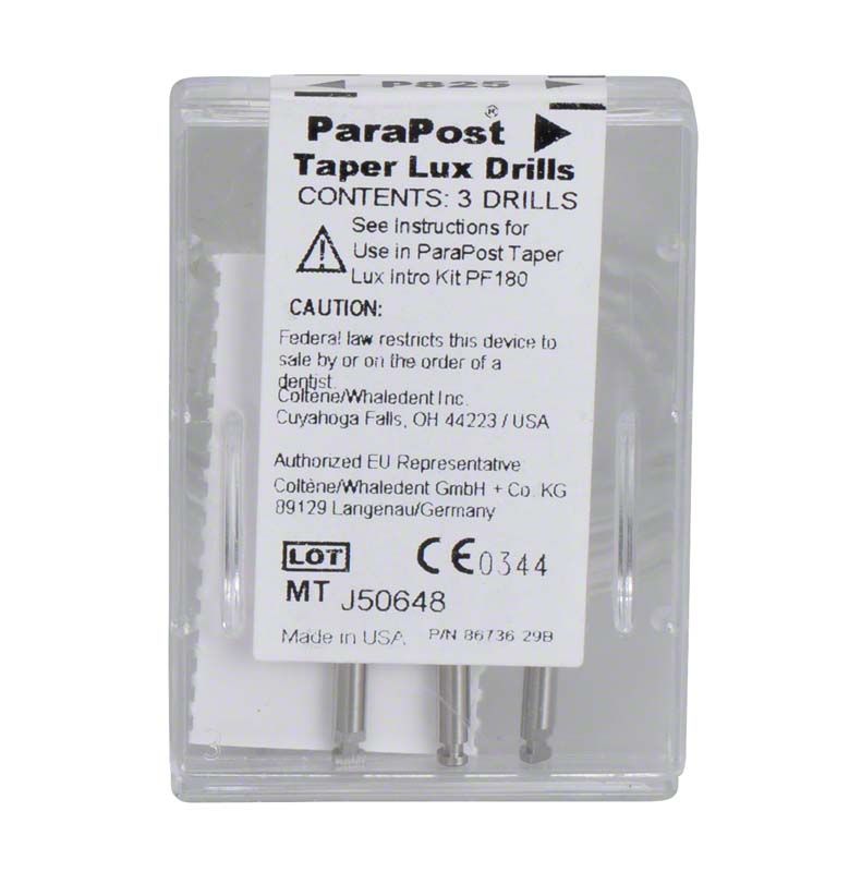 ParaPost® Taper Lux Bohrer Gr. 5 in transparenter Verpackung.