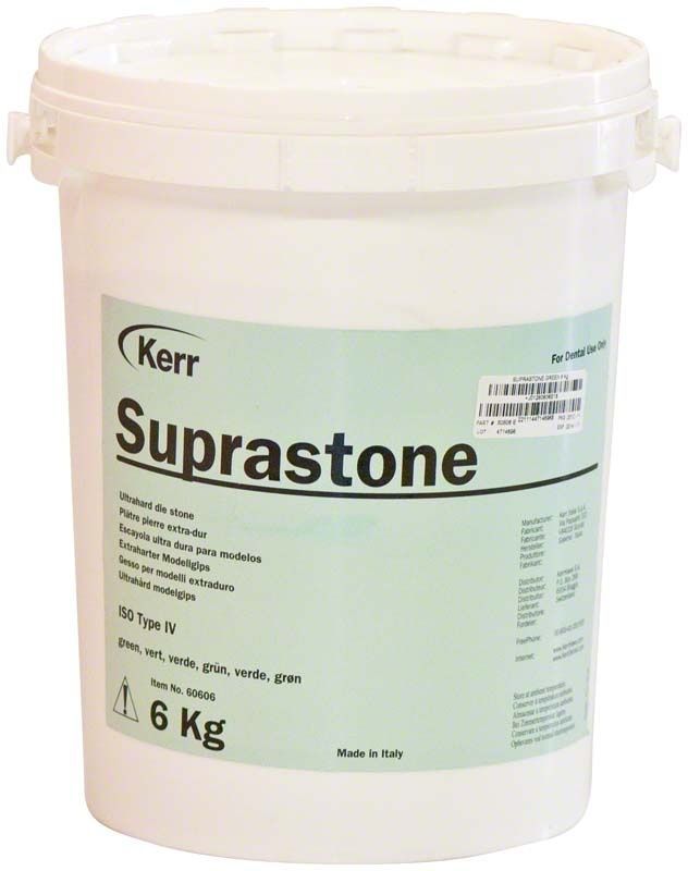 Kerr Suprastone Natur-Superhartgips, hellgrün, 6 kg Eimer.