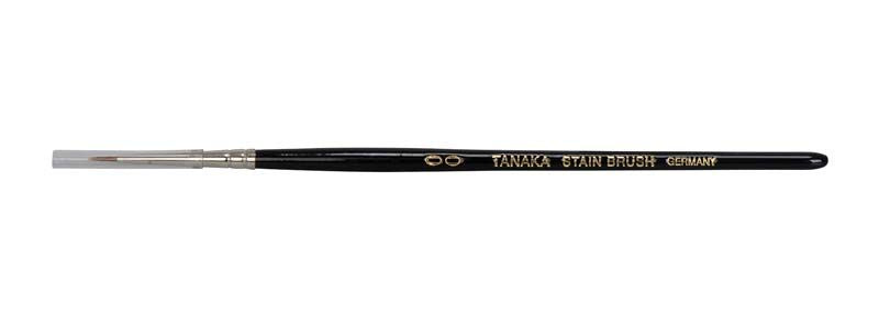 TANAKA Stain Brush mit feiner Spitze und Schutzkappe für präzise Keramikkorrekturen.