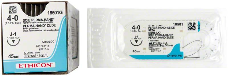 PERMA-HAND SEIDE chirurgisches Nahtmaterial in Originalverpackung von Ethicon.