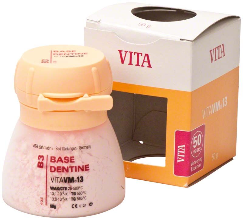 VM13 Base Dentin B3 Zahnarztmaterial in Originalverpackung.