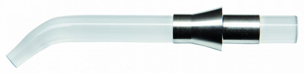 Mini LED Lichtleiter Ø 5,5mm mit gebogenem Ende für zahnmedizinische Anwendungen.