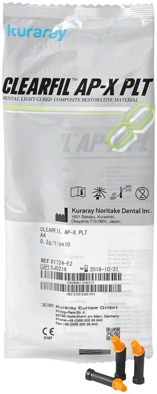 Klarfil AP-X Tips A4 in Originalverpackung mit Produktinformationen.