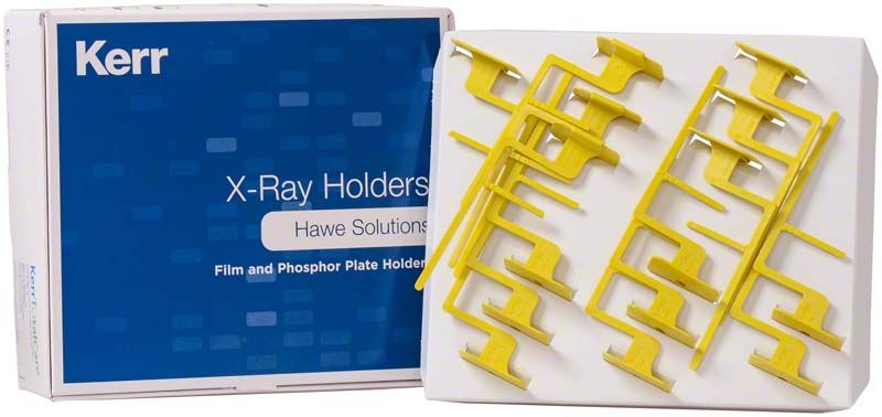 Kwik-Bite™ mit Ring, gelbe Filmfolienhalter im Karton von medic-star.