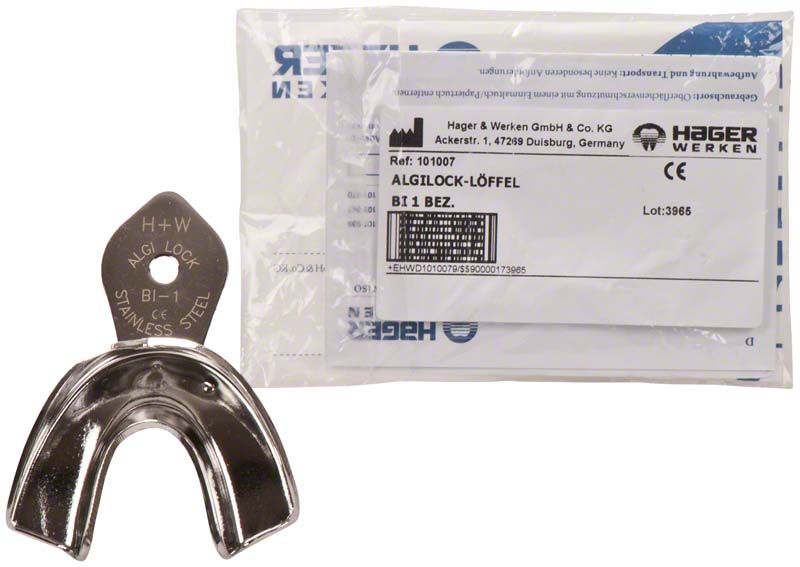 ALGILOCK®-Löffel glatt UK BI 1 für präzise Zahnabformungen.