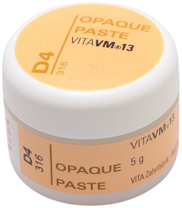Döschen mit VM13 Opaque Paste D4, 5g, von VITA.