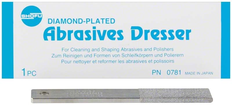 Abrasive Dresser von Shofu Dental zur Reinigung von Schleifkörpern.