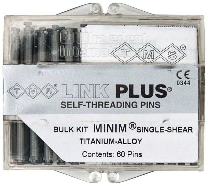 TMS Link Plus Titan Minim silber 60er Set in Verpackung.