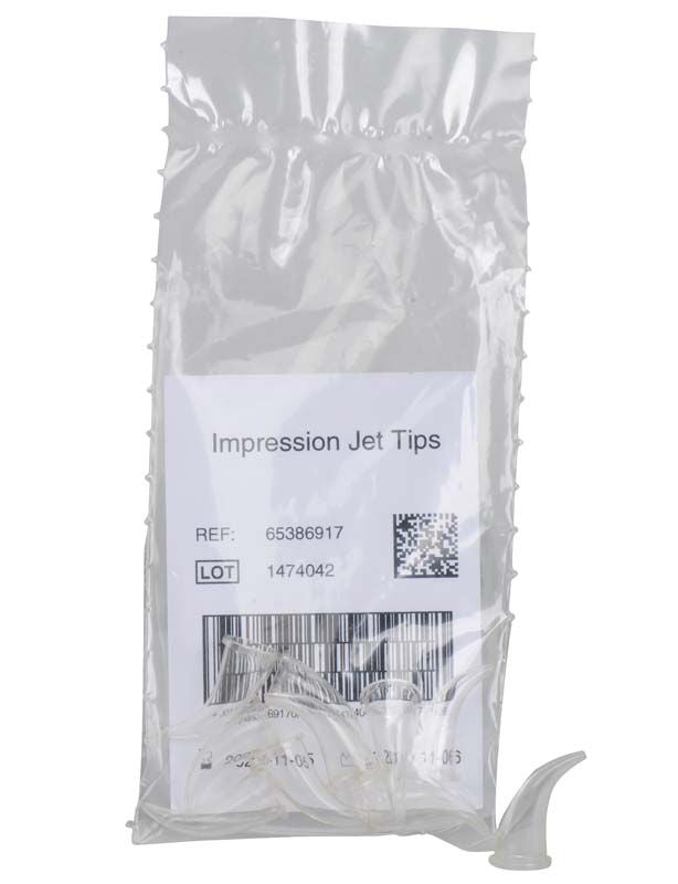 Packung mit Impression Jet Tips und sichtbaren Etikettinformationen.