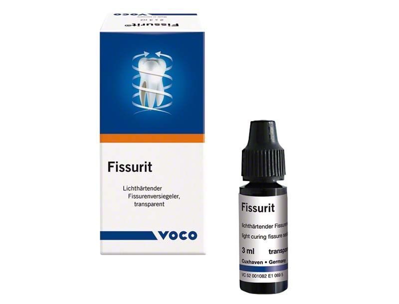 Lichthärtender Fissurenversiegeler Fissurit® mit Verpackung von Medic-Star.