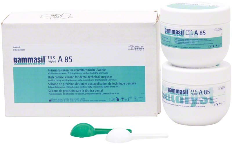 Gammasil Perfect Tec A 85 Karton und Dosen mit Messlöffel.