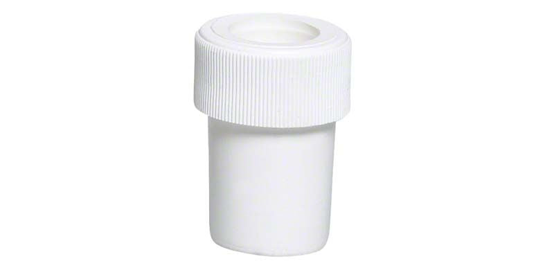 Hochwertiger weißer Adapter für Roeko Absaugkanülen im dentalen Bereich.